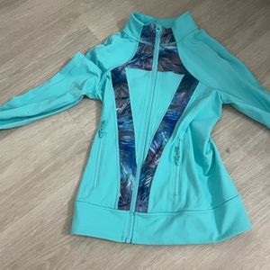 Ivivva blue jacket great condition girls size 10